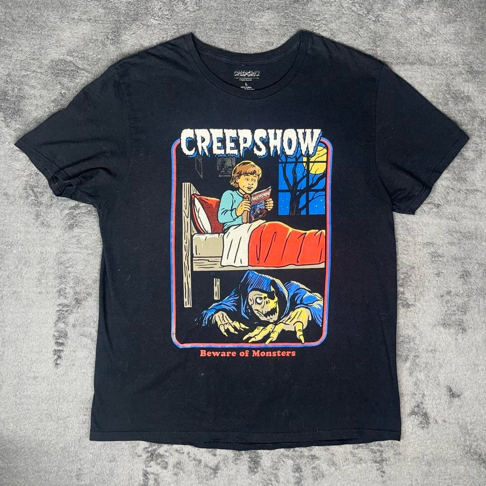 Creepshow Beware of Monsters Horror Alt Grunge Emo Vintage Retro Graphic Tee
